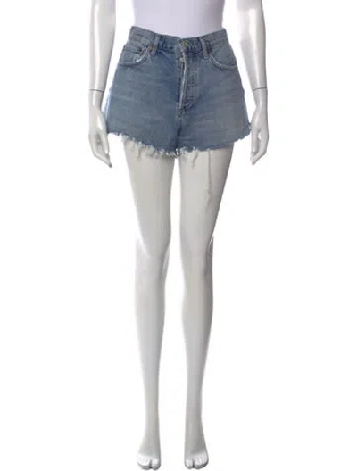 Pre-owned Agolde Mini Shorts In Blue