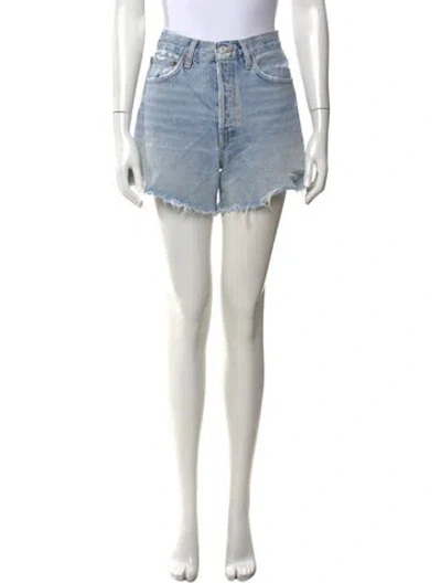 Pre-owned Agolde Mini Shorts In Blue