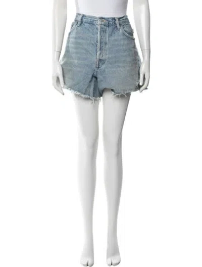 Pre-owned Agolde Mini Shorts In Blue
