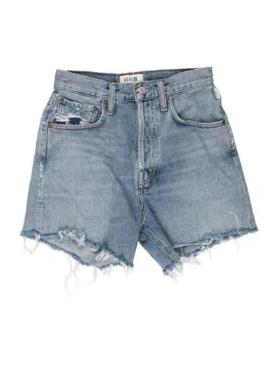 Pre-owned Agolde Mini Shorts In Blue