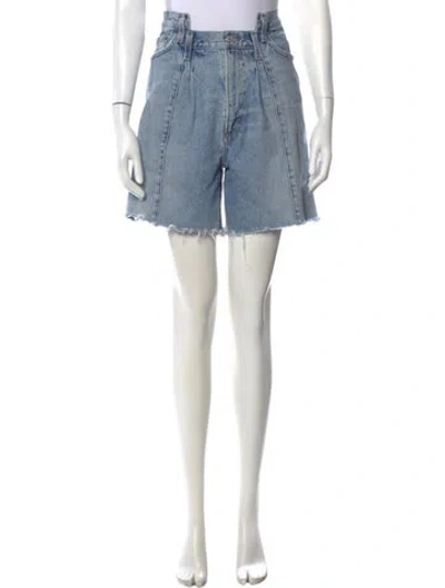Pre-owned Agolde Mini Shorts In Blue
