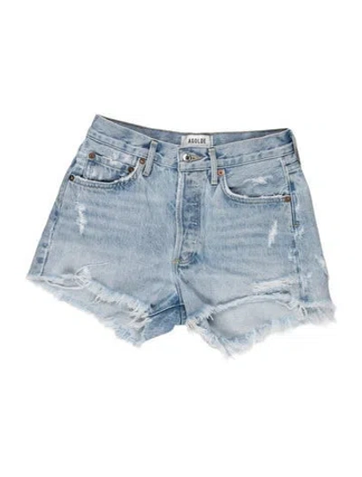 Pre-owned Agolde Mini Shorts In Blue