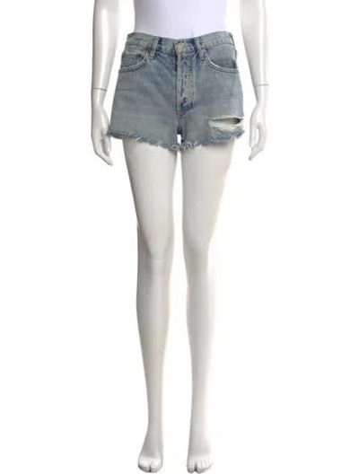 Pre-owned Agolde Mini Shorts In Blue