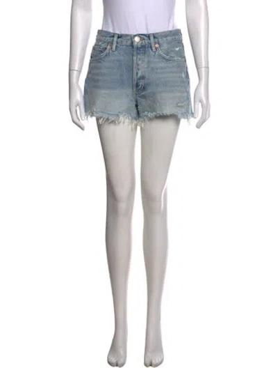 Pre-owned Agolde Mini Shorts In Blue