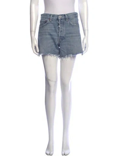 Pre-owned Agolde Mini Shorts In Blue