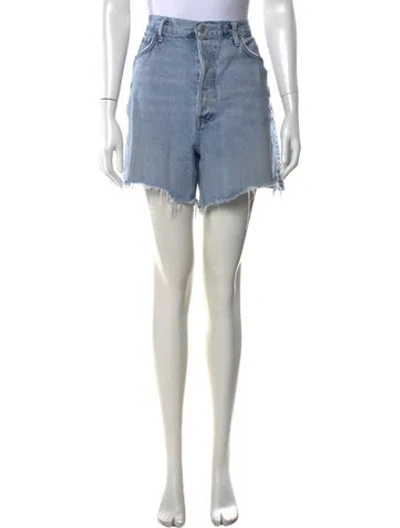 Pre-owned Agolde Mini Shorts In Blue