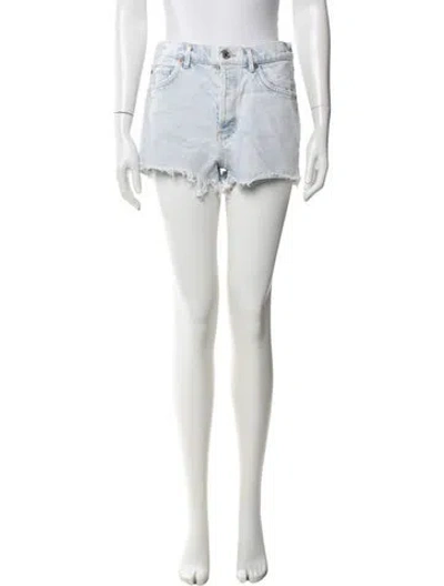 Pre-owned Agolde Mini Shorts In Blue