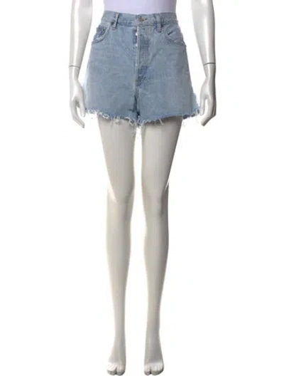 Pre-owned Agolde Mini Shorts In Blue