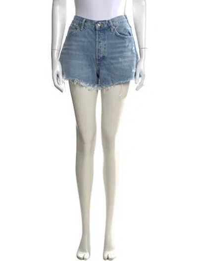 Pre-owned Agolde Mini Shorts In Blue