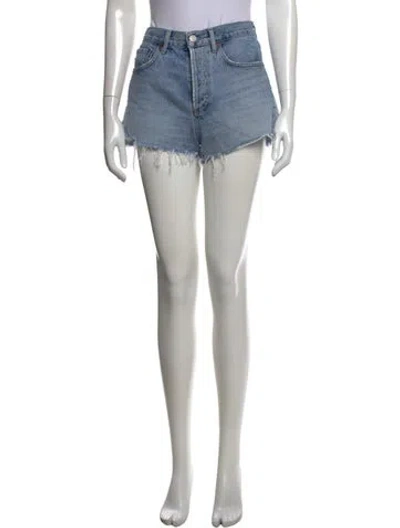 Pre-owned Agolde Mini Shorts In Blue