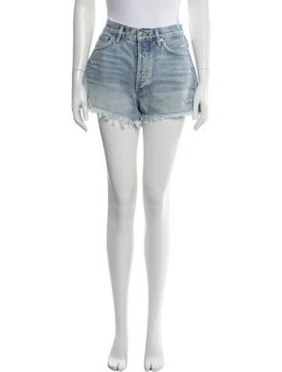 Pre-owned Agolde Mini Shorts In Blue