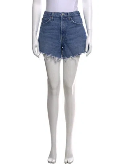 Pre-owned Agolde Mini Shorts In Blue