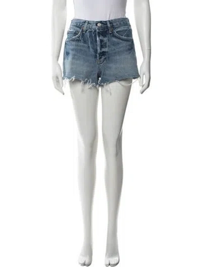 Pre-owned Agolde Mini Shorts In Blue