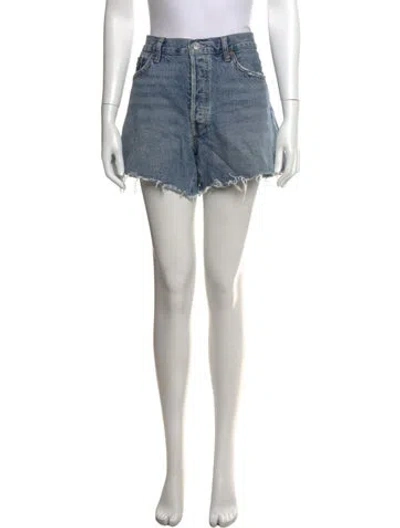 Pre-owned Agolde Mini Shorts In Blue