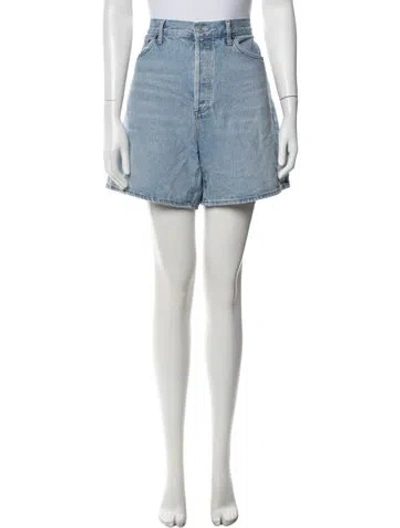 Pre-owned Agolde Mini Shorts In Blue