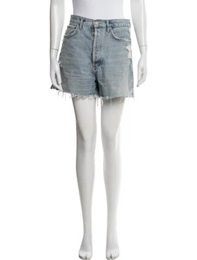 Pre-owned Agolde Mini Shorts In Blue