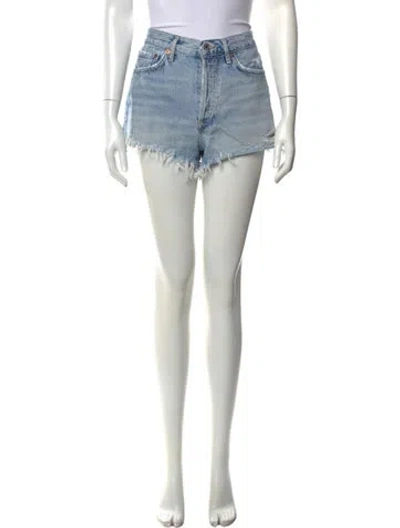 Pre-owned Agolde Mini Shorts In Blue