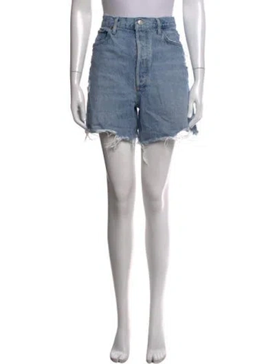 Pre-owned Agolde Mini Shorts In Blue