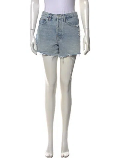 Pre-owned Agolde Mini Shorts In Blue