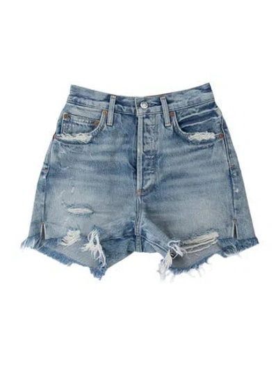 Pre-owned Agolde Mini Shorts In Blue