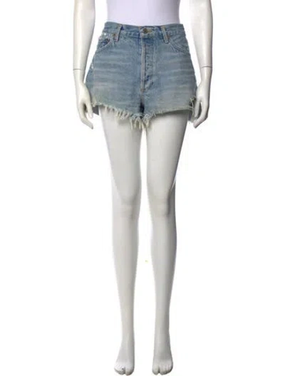 Pre-owned Agolde Mini Shorts In Blue