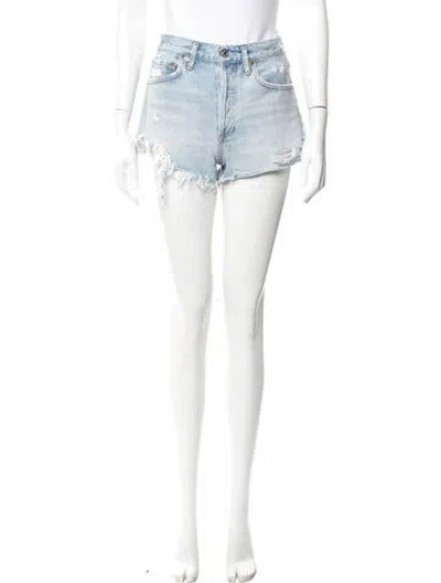Pre-owned Agolde Mini Shorts In Blue