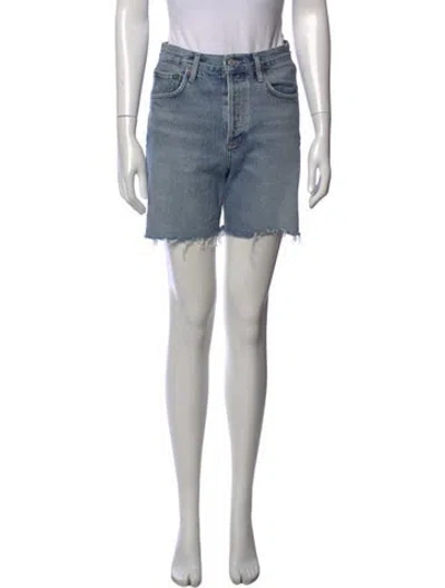 Pre-owned Agolde Mini Shorts In Blue