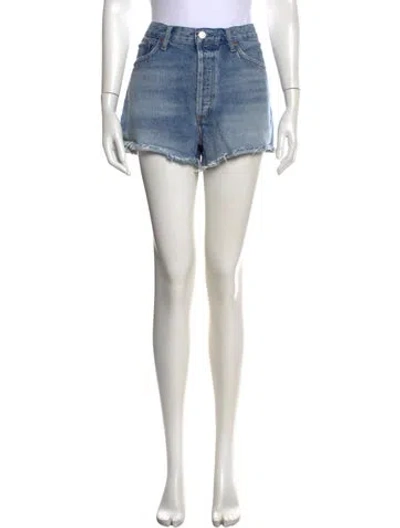 Pre-owned Agolde Mini Shorts In Blue