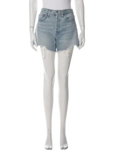 Pre-owned Agolde Mini Shorts In Blue