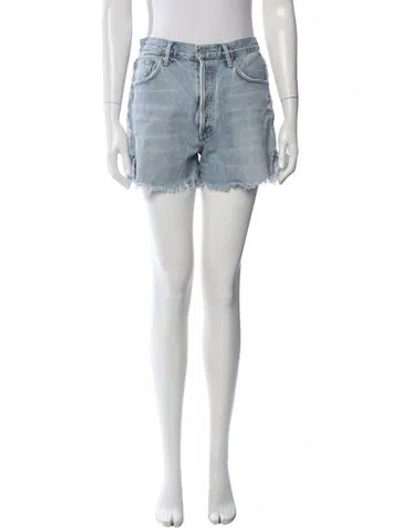 Pre-owned Agolde Mini Shorts In Blue