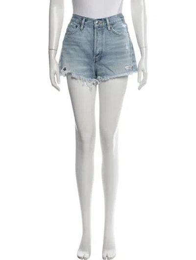 Pre-owned Agolde Mini Shorts In Blue