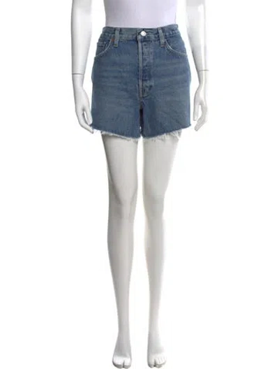 Pre-owned Agolde Mini Shorts In Blue
