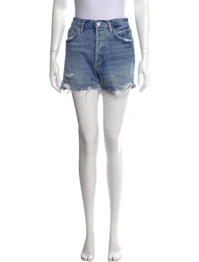 Pre-owned Agolde Mini Shorts In Blue