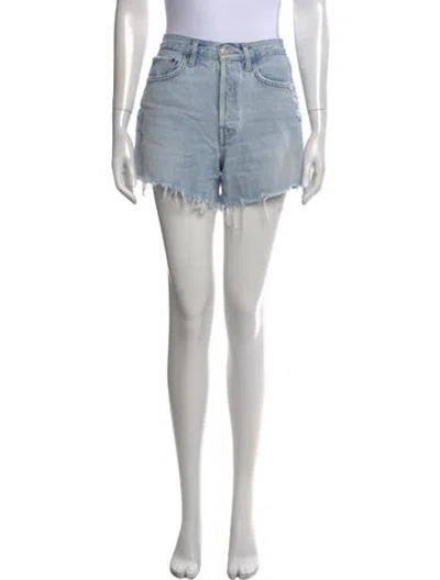 Pre-owned Agolde Mini Shorts In Blue
