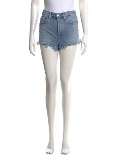 Pre-owned Agolde Mini Shorts In Blue
