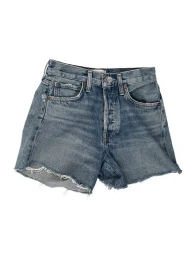 Pre-owned Agolde Mini Shorts In Blue