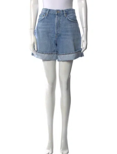 Pre-owned Agolde Mini Shorts In Blue
