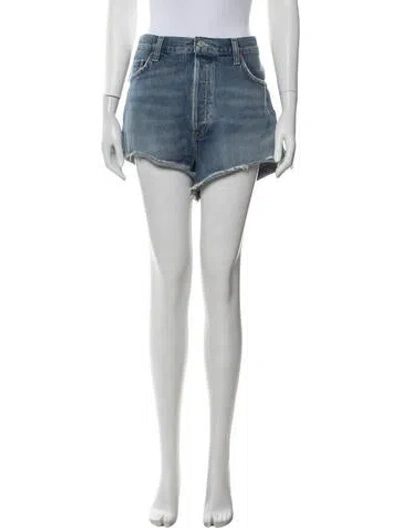 Pre-owned Agolde Mini Shorts In Blue