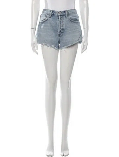 Pre-owned Agolde Mini Shorts In Blue