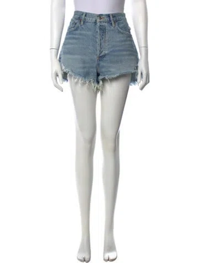 Pre-owned Agolde Mini Shorts In Blue