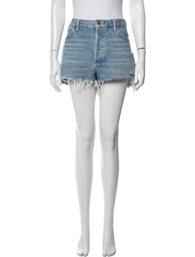 Pre-owned Agolde Mini Shorts In Blue