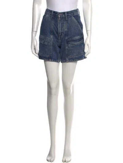 Pre-owned Agolde Mini Shorts In Blue