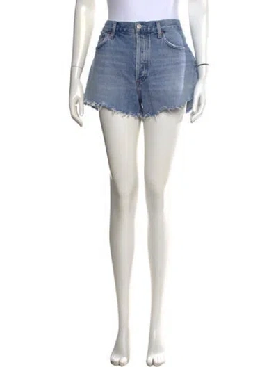 Pre-owned Agolde Mini Shorts In Blue