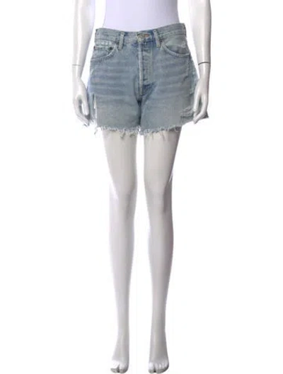 Pre-owned Agolde Mini Shorts In Blue