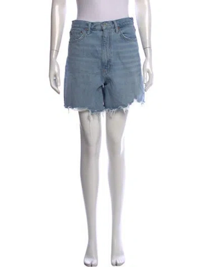 Pre-owned Agolde Mini Shorts In Blue