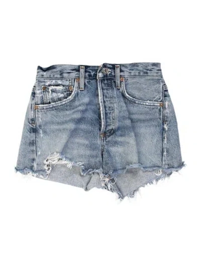 Pre-owned Agolde Mini Shorts In Blue