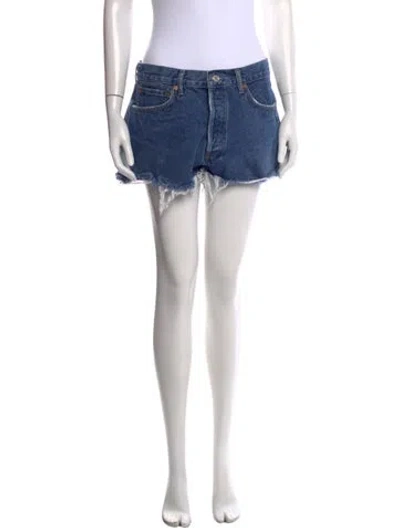 Pre-owned Agolde Mini Shorts In Blue