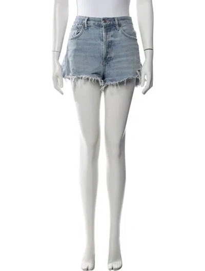 Pre-owned Agolde Mini Shorts In Blue
