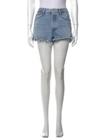 Pre-owned Agolde Mini Shorts In Blue