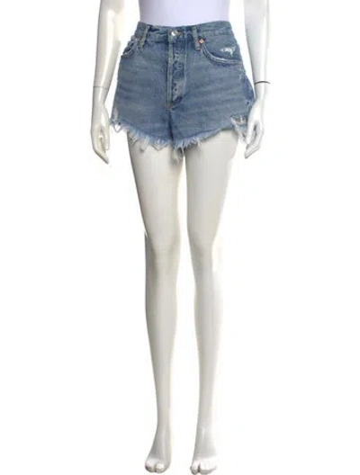 Pre-owned Agolde Mini Shorts In Blue